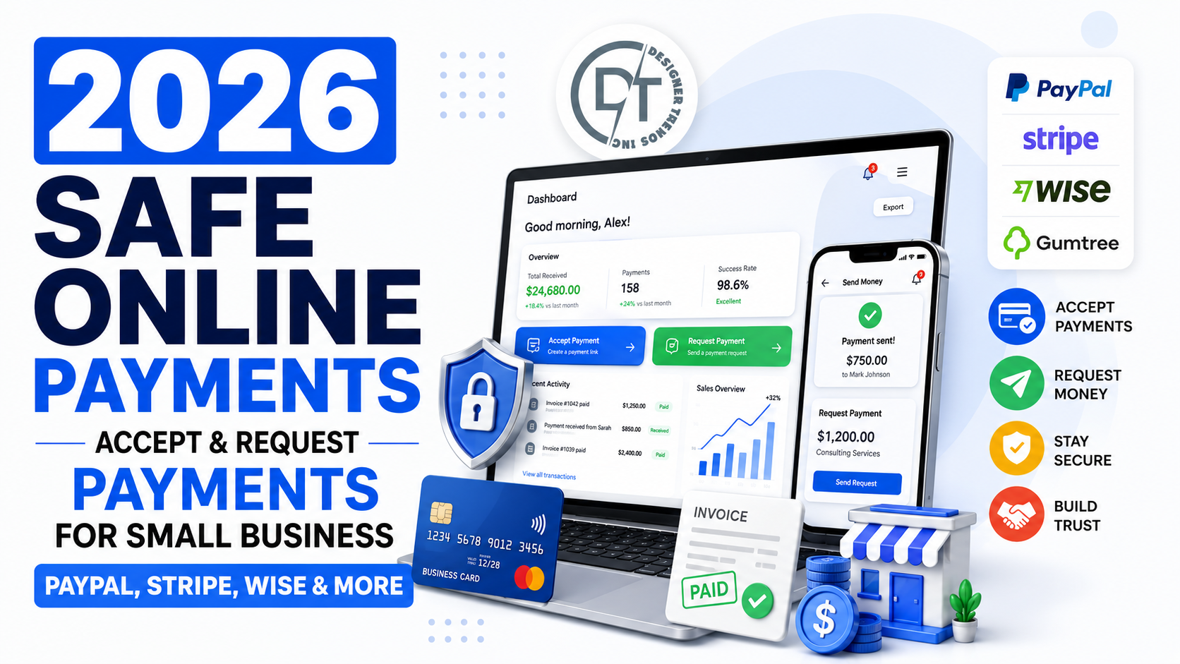 How to Accept & Request Payments Safely Online as a Small Business in 2026